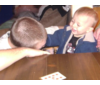 Jess playing with Cam